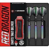 RED DRAGON Razor Edge Spectron Fléchettes en tungstène Softip 18 grammes avec ailettes et tiges