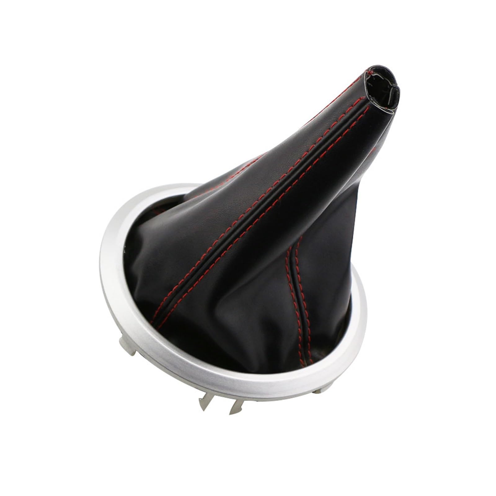 WINVOX for Suzuki for Swift SX4 for Alto MT 2005-2016 Car Gear Shift Knob Gaiter Boot Cover PU Leather Collar Auto Accessories Car Trim Interior(Red line)