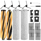 Fenkabs Set di 18 accessori per robot aspirapolvere Mova Z60 Ultra Roller Complete, 2 spazzole principali, 2 panni per rullo, 4 sacchetti, 4 filtri, 4 spazzole laterali, 1 spazzola per la pulizia, 1