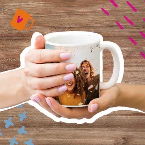 Copykrea - Tasse personnalisable avec votre photo | Catégorie AAA | Va au micro-ondes et au lave-vaisselle | 350ml | Intérieur noire – vue 5
