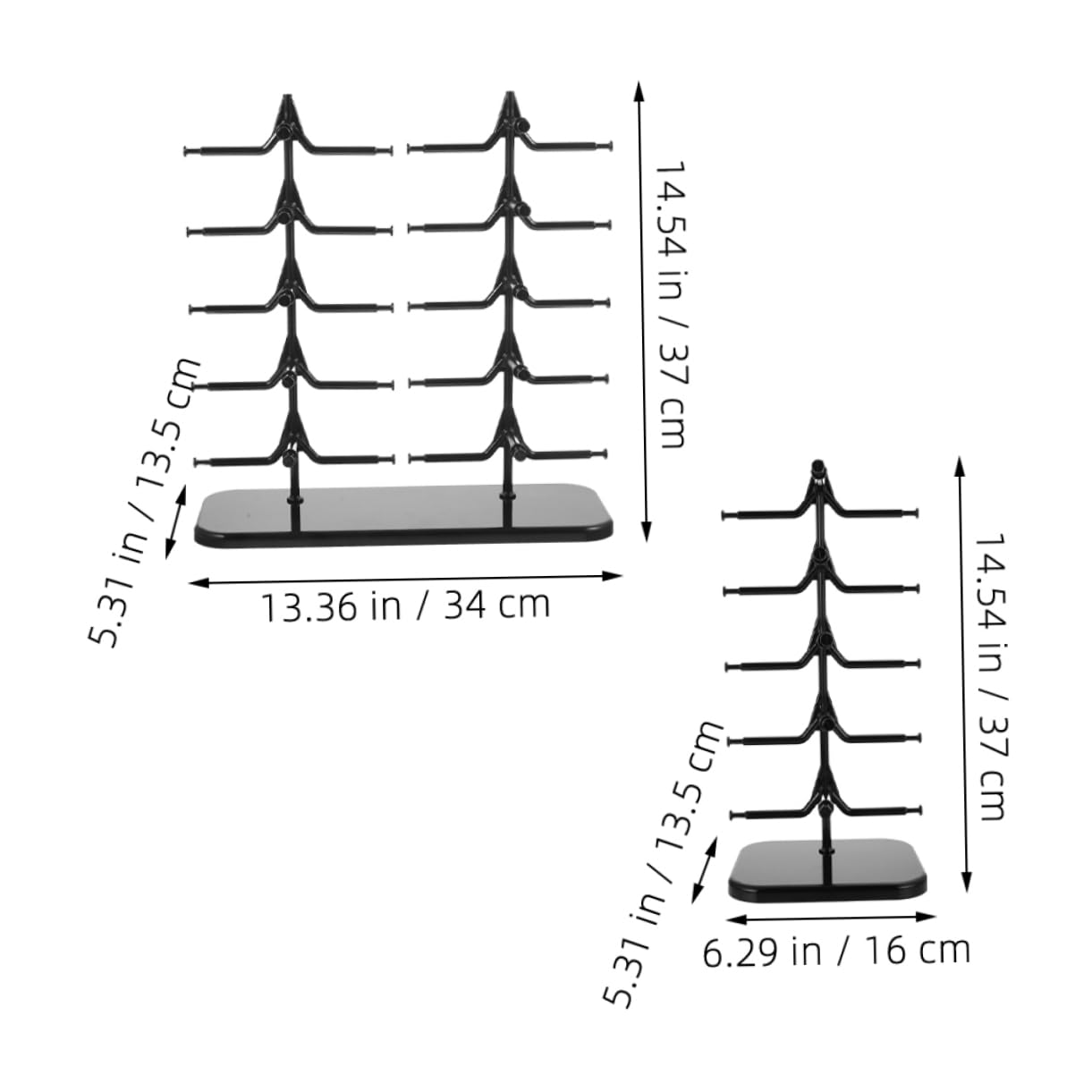 ABOOFAN 2 Stück Brillenhalter Multifunktionaler Brillenständer zur Aufbewahrung und Präsentation von Sonnenbrillen und Lesebrillen und Platzsparend für Zuhause Büro
