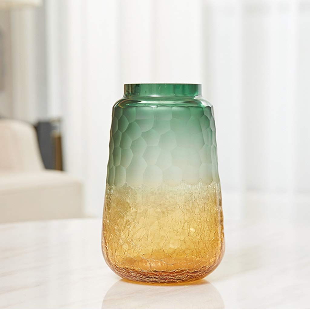 Vase en verre fusion grand modèle au fini artisanal haut de gamme