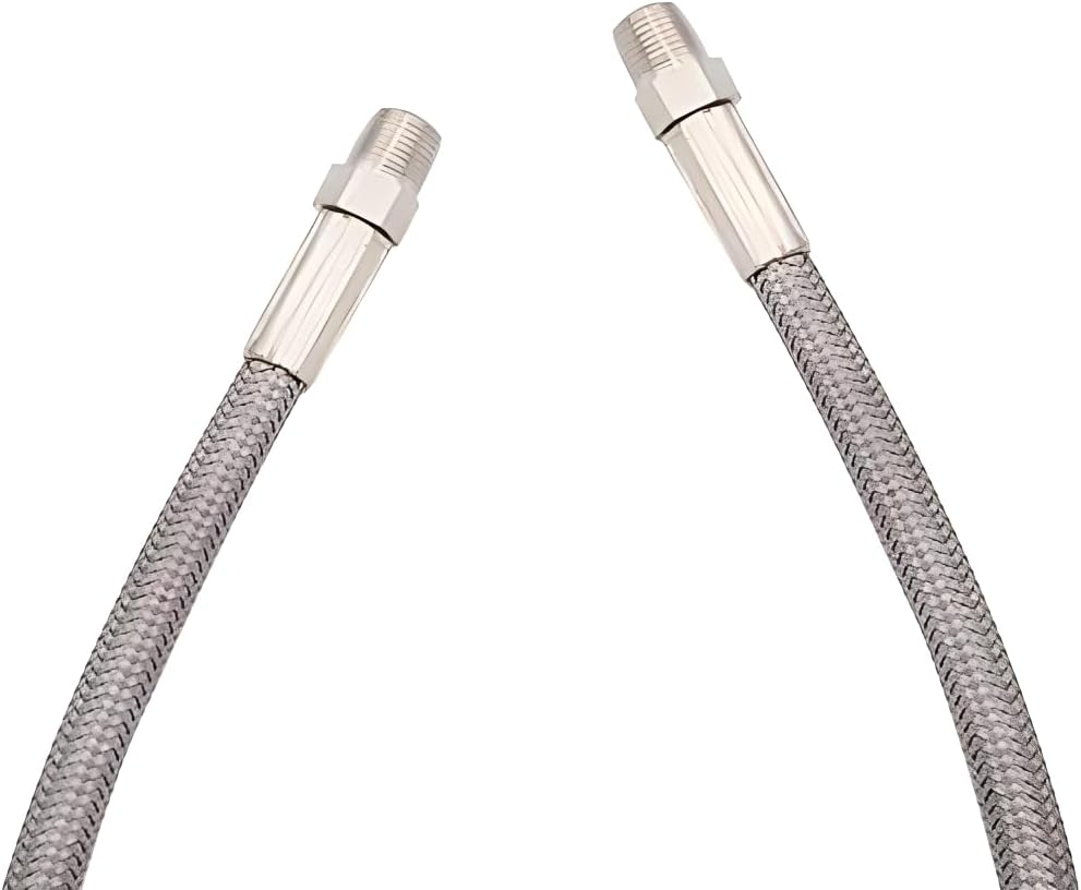 Paintball Filling Hose Whip Extension Stainless Steel Air Fill Station & Charging System with Quick Disconnect 60inch - Image 5