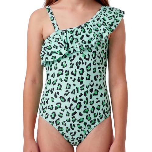Image of Kanu Surf Girls Morgan Floral Ruffle 1-Shoulder 1-piece Swimsuit