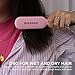 Denman Mini Deatngling Hairbrush for Short Hair - Gentle Wet & Dry Knot Remover for Kids and Adults, D90 Pink Crush