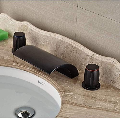 Robinet de salle de bain 3 pièces idéal pour une vasque rétro et chaleureuse