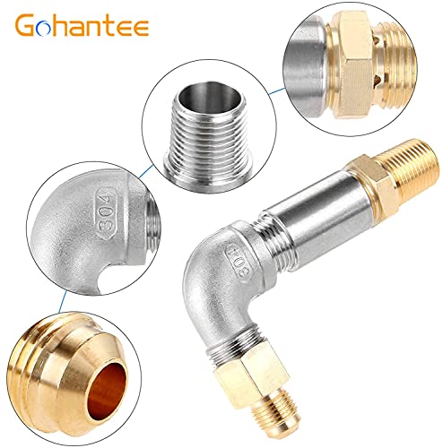 gohantee 1, 27 cm Propangas- Luftmischer, Feuerstelle, Luftmischer passend für Feuerstelle, Kamine (max. Set, hohe Kapazität 150 K BTU)-6