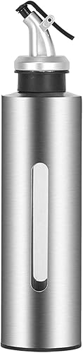 Botellas dispensadoras de aceite de oliva, dispensador de soporte de salsa de vinagre, botellas de aceite de oliva de acero inoxidable 304, para