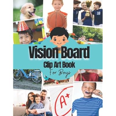 Vision Board Clip Art Book For Boys