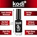 Professional Rubber Top & Base Gel Set By Kodi | 12ml 0.42 oz | Soak Off, Polish Fingernails Coat Kit | For Long Lasting Nails Layer | Easy To Use, Non-Toxic & Scentless | Cure Under LED Or UV Lamp