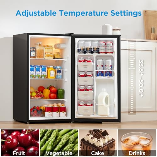 Image of Midea 3.3 Cu.ft Mini Fridge, Energy Star Certified, Low Noise for Office