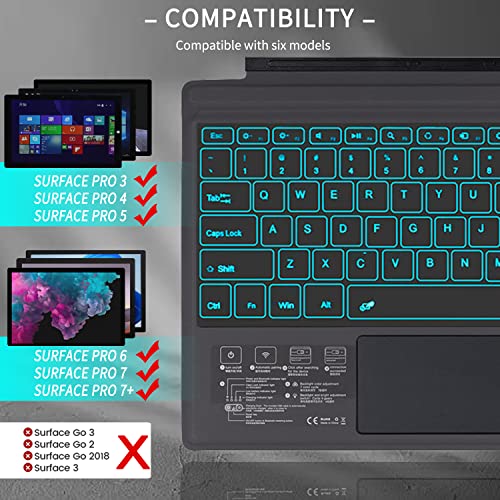 Gracemind 1089D Surface Pro 7 Wireless Bluetooth Keyboard thumb #1