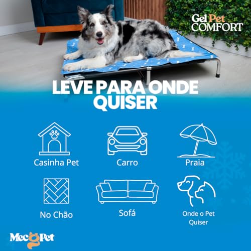 Tapete Pet Gelado 90x60cm Refrescante Para Cachorros E Gatos Superfície Térmica Portátil Tapete Fres
