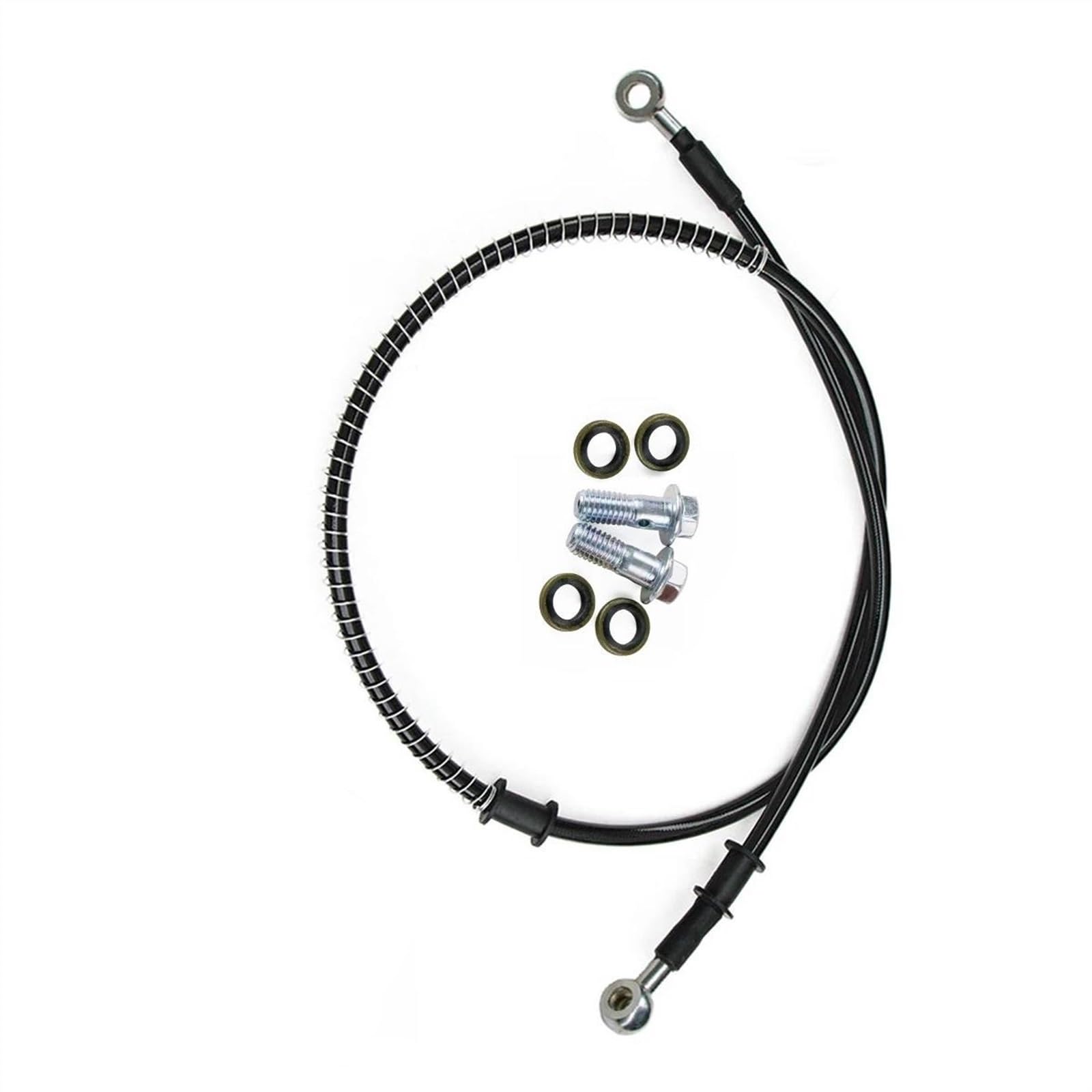 Motorbike Part M10 0 Degree 28 Universal Motorcycle Braided Line Steel Brake Hose Cable Hydraulic Pipe 400mm-2300mm(400mm)