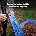 EZ Leaf Hauler - EZ Tarp Tugger - All In One Comfort Grip, Carabineer & Stake – Quick Attach Carabineer Hooks To All Standard Tarps – Stakes Securely In Ground In Windy Conditions - Set of 2