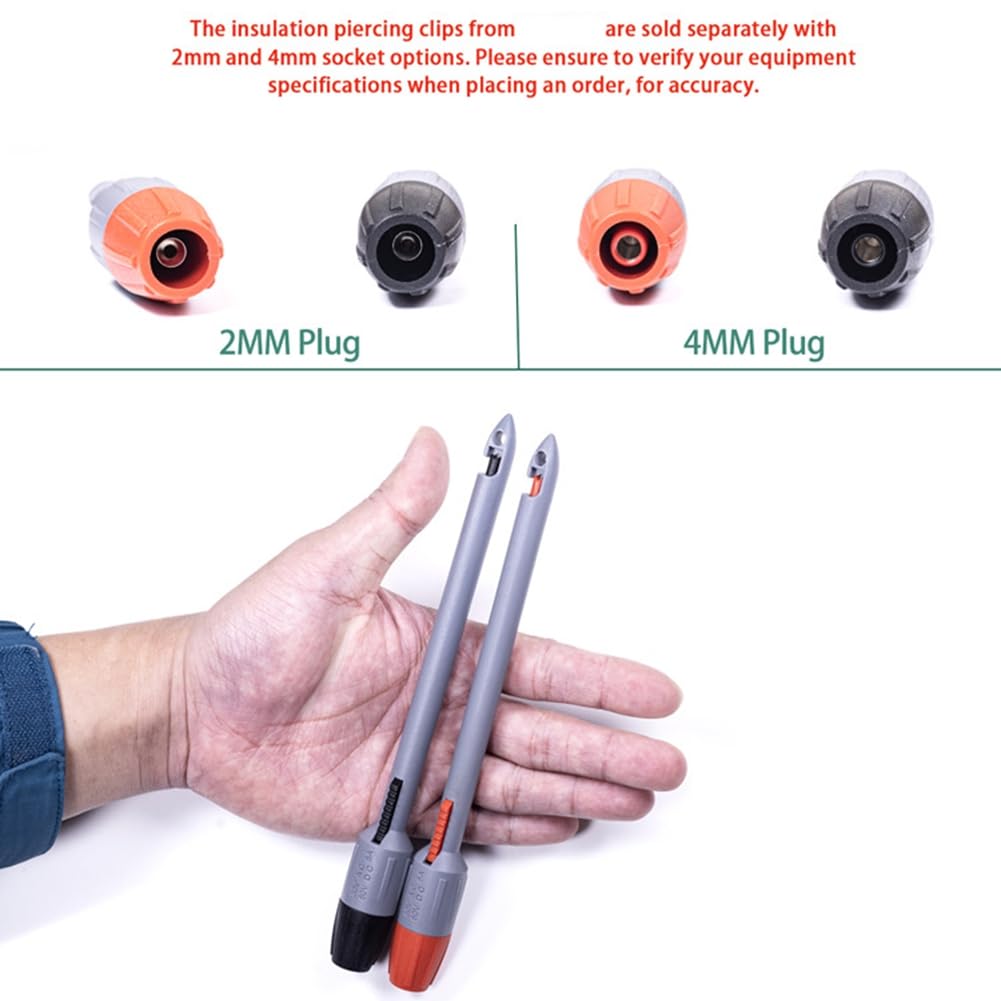 Vkyipg Insulation Piercing Clip Set, Banana Plug Connections,Wire Piercing,Piercing Probe Insulation Piercing Clip Set 2mm - Image 4