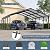 Gotland 20 FT x 20 FT Metal Carport, Heavy Duty Carport with Reinforced Frame, All-Weather Car Canopy with Reinforce Wind-Resistant Roofs, Multi-Functional Outdoor Garage for Car Truck Black