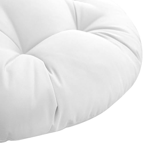 Miniatura 3 de Cojín otomano redondo Papasan de 44 x 6 pulgadas, 10 libras de fibra de relleno de poliéster, almohada de repuesto para asiento de suelo, silla