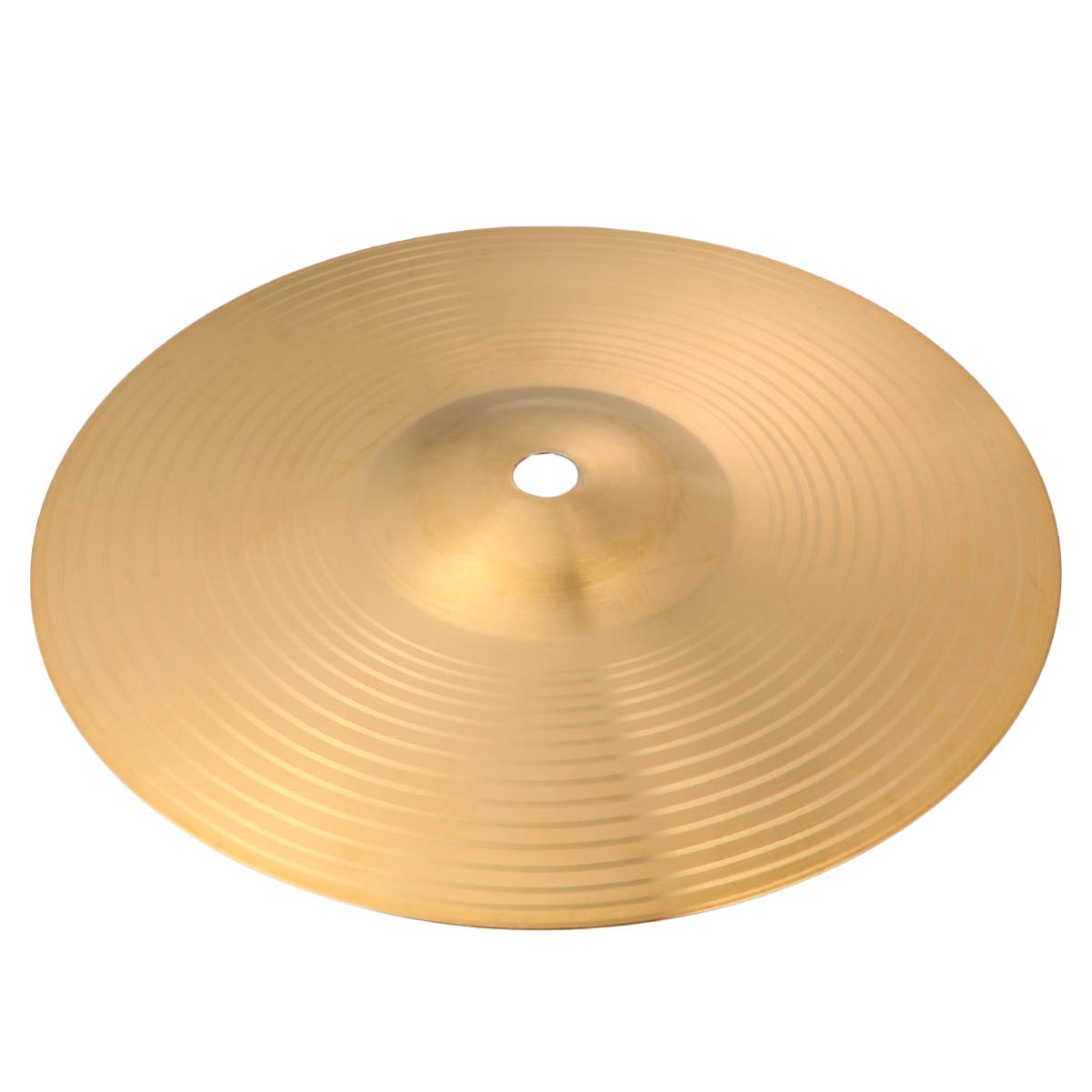Healily Hi-Hat Becken Hi Hat Paar Trommeln Teil Musikinstrument Zubehör, Messing, goldfarben, 20 cm