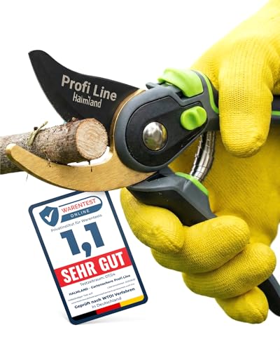 halmland® Profi Bypass Gartenschere 20 mmØ | Astschere mit...