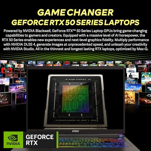 Image of msi Vector 16 inch 240Hz QHD+ Gaming Laptop, AMD Ryzen 9 8940HX, 32GB DDR5, 1TB PCIe SSD, GeForce RTX 5070 Ti, 24-Zone RGB Backlit Keyboard, Copilot, Wi-Fi 6E, Windows 11, Gray, 1TB Docking Station Set