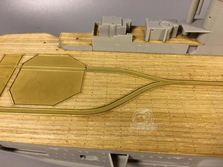 CY350032 1/350 Aircraft Carrier Peter Strasser Wooden Deck Modification Parts for Trumpeter 05628