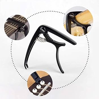 Amazon | 【Amazon限定ブランド】 ギター カポタスト ワンタッチ