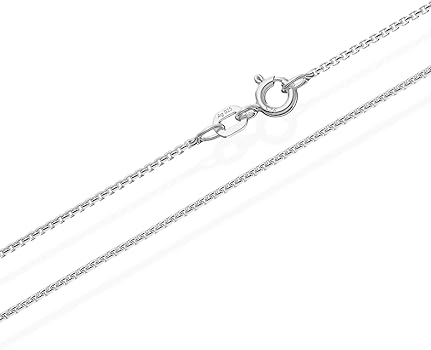 NKlaus silver 60cm venetian chain 925 sterling silver chain 1,2mm NKlaus silver 60cm venetian chain 925 sterling silver chain 1,2mm