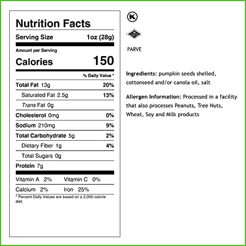 Oh! Nuts Roasted Salted Pumpkin Seeds | Resealable 2Lb Bulk Bag Of Unshelled Pepitas | All-Natural Protein Power For Gluten-Free & Vegan Snacking | Fresh & Healthy Keto Snacks #TOP2