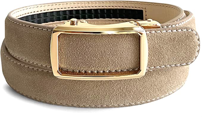 Women's Leather Belt Fashion Genuine Suede Leather Belts For Jeans Dress or Ratchet Belt 1"(25mm) Wide2