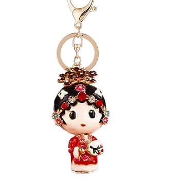 その他 PERMPOOM DOLL KEYCHAIN PRETYZOOM Faux Pompoms Keyring Doll Pom Pom Keychain Cute