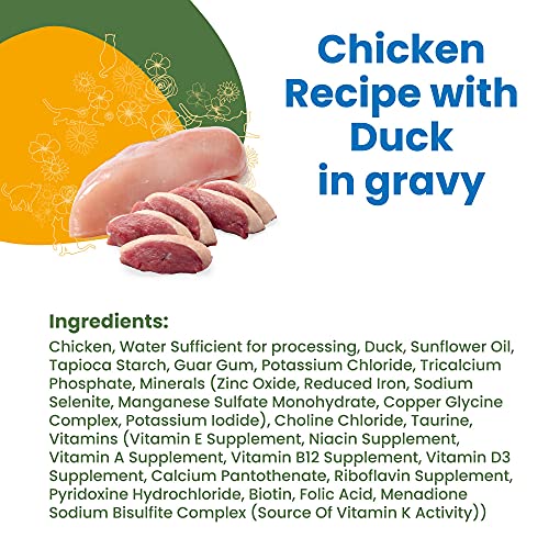 Almo Nature Hqs Complete Chicken With Duck In Gravy, Grain Free, Adult Cat Canned Wet Food, Shredded. #TOP3