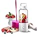 Personal Smoothie Blender, Kacsoo J610 Detachable Portable Blender Fruit Mixer, High Speed Single Serve Juicer Cup, Lightweight USB Rechargeable Travel Blender for Shakes and Smoothies (White)