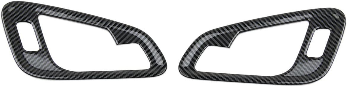 Carbon Fiber Inner Front Door Handle Patch Cover Trims Accessories for Chevrolet Colorado 2015-2022 for GMC Canyon 2015-2022