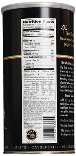 4C Bread Crumbs Plain, 24 Oz #TOP1