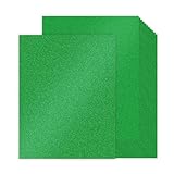 30 Sheets Green Glitter Cardstock 8.5 X 11 Inches, 92Lb/250Gsm No Shed Sparkling Card Stock Paper For Card Making, Diy Crafts, Scrapbooking, Compatible With Cricut, Party Decorations, School Supplies