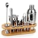 Duerer Cocktail Set, 23 Pezzi per Cocktail Shaker con Supporto, Kit Barman Professionale, Kit da Bartender Martini in Acciaio Inossidabile 304