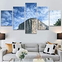 SIGNWIN 5 Panel Canvas Wall Art Rocky Views for Home Decorations Ready to Hang - 60