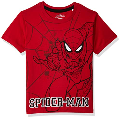 Image of Marvel By Kidsville Official Avengers Merchandise Boys Half Sleeves Round Neck Graphic Printed Regular Fit Pure Cotton T-Shirt Pack of 3