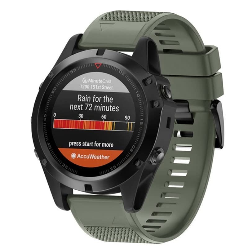Correa de silicona GUMMMY de 26 mm para Garmin Fenix con diseño de alta resistencia y ajuste suave