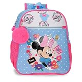 Joumma Disney Minnie Flowers Mochila Casual Azul Claro 27x33x11 cm Poliéster 9,8L