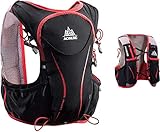 Mochila de nailon impermeable AONIJIE, de 5 L, para maratón, ciclismo, running, color negro, tamaño S/M