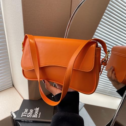 Image of PU Leather Tote Bag for Women with 2 Removable Straps and Zipper Closure