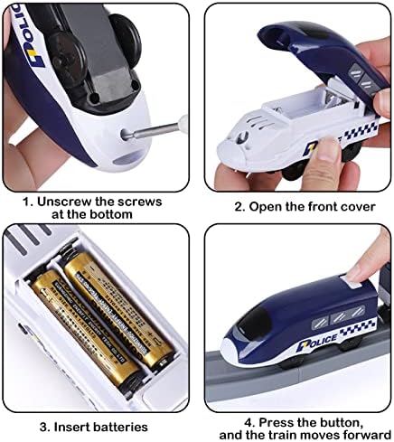 Train Sets for Boys 4-7, 66 Pcs Battery Operated Train Set with Tracks(Magnetic Connection), Compatible with Thomas, Brio, Chuggington, Melissa and Doug, Gifts for 3 4 5 6 Years Old Boys Girls