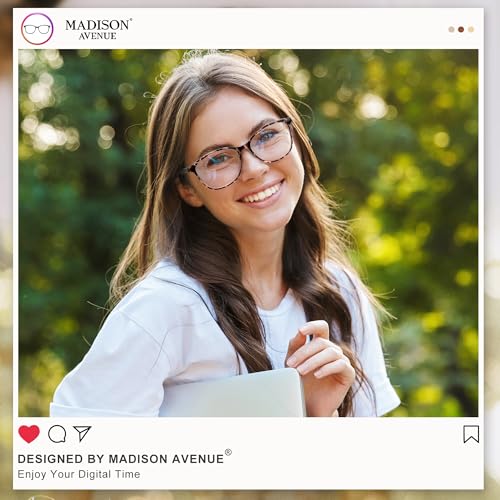 Image of Madison Avenue Blue Light Blocking Glasses Lightweight Computer Game Eyeglass,Anti Eyestrain & UV Glare
