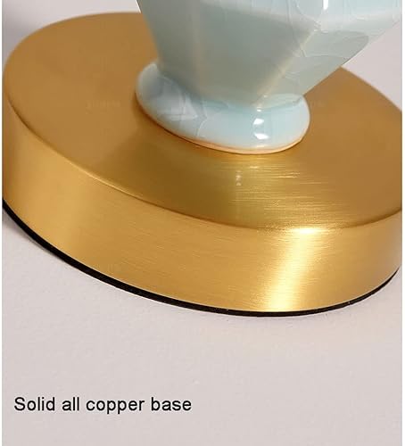 Miniatura 4 de NOLLAM Lámparas de Mesa Lámpara de mesa LED de cerámica contemporánea, lámpara de mesita de noche simple y moderna, lámpara de mesita de noche