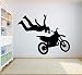 Stickers muraux freestyle véhicule tout-terrain autocollants chambre sport véhicule tout-terrain moto famille murale stickers muraux A5 57X72 CM