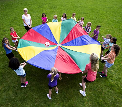 Cintz Play Parachute 20 Feet with 20 Handles Tent Children Birthday Party Games