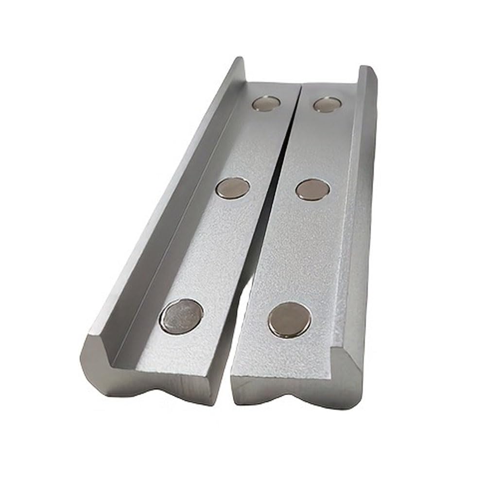 1 paire de mâchoires d'étau en alliage d'aluminium avec coque de protection magnétique souple de 125 mm pour le travail du bois, le bricolage, la plomberie (12,7 cm)