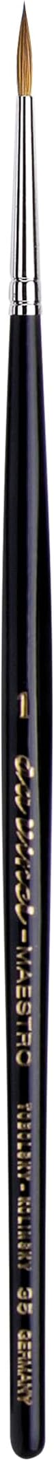 Watercolor Series 35 Size 1 - Long Tapered Round - Maestro Kolinsky Red Sable - Extra Long Taper at the tip - Handmade in Germany